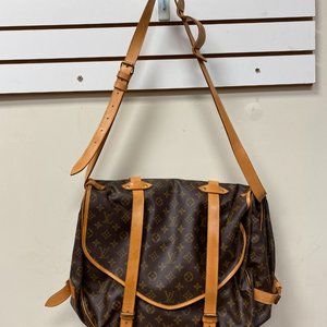 Louis Vuitton Saumur Handbag Monogram Canvas 43